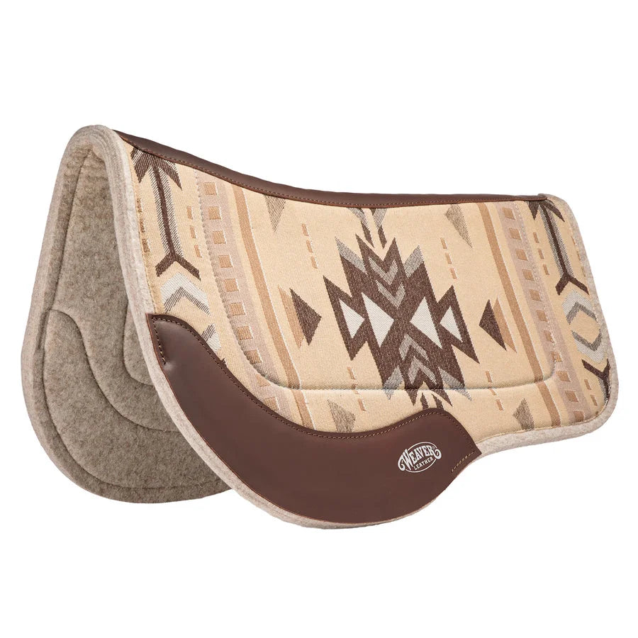 Weaver Leather Trail Felt Saddle Pad - 29" x 34" Durable Wool Blend for Comfort and Fit