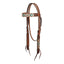Weaver Leather Turquoise Cross Sliding Ear Headstall - Premium Western Leather