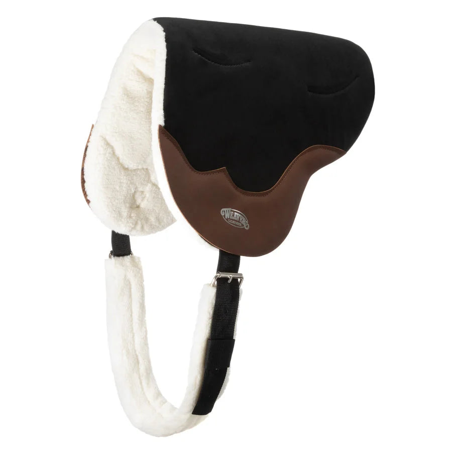 Weaver Leather Ultra Suede Western Saddle Pad - 21" x 35", Black - Durable Performance for the Long Haul