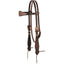 Weaver Leather Western Browband Headstall - Heavyweight Harness Leather for Ranch and Trail