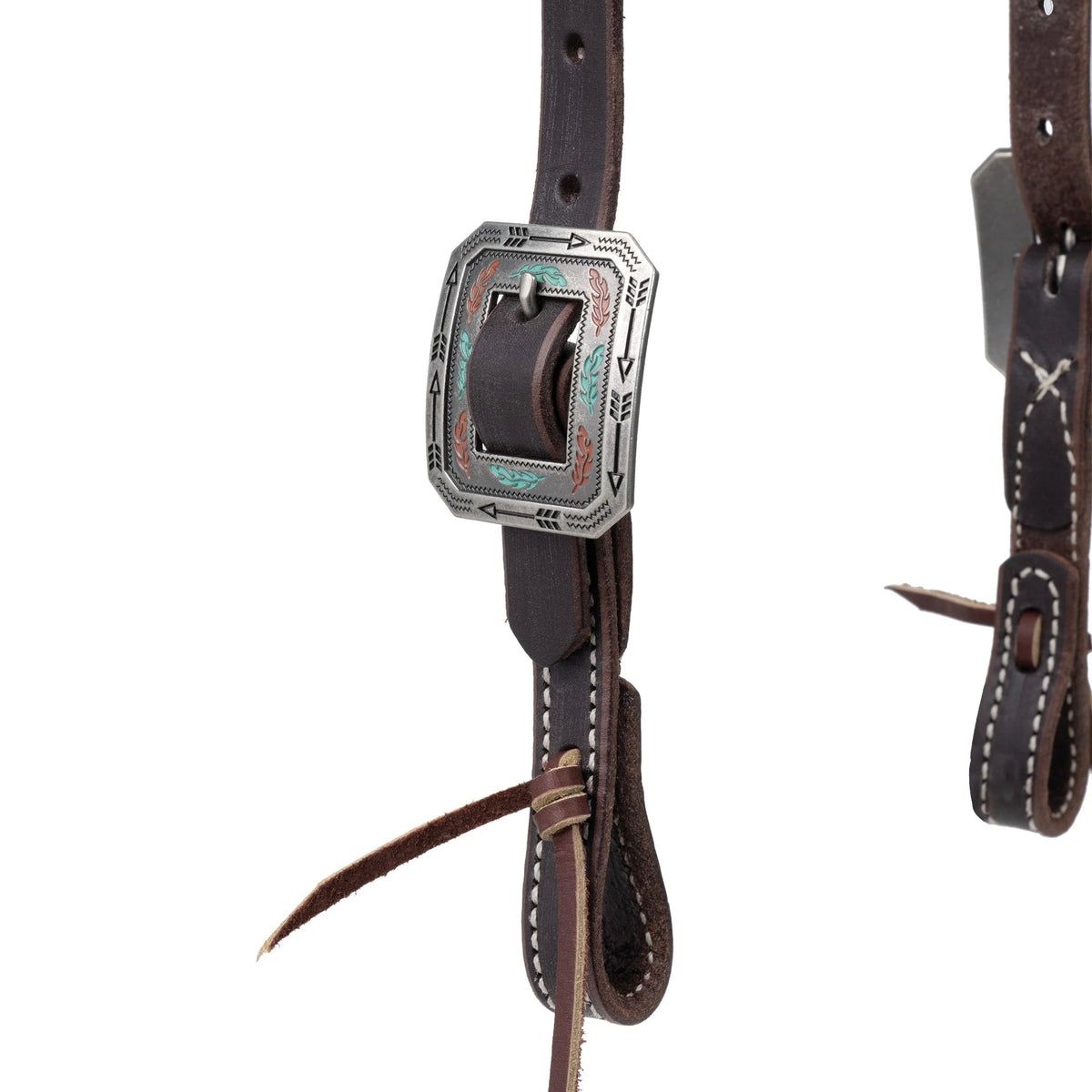 Weaver Leather Western Havana Brown Bridle Leather Headstall