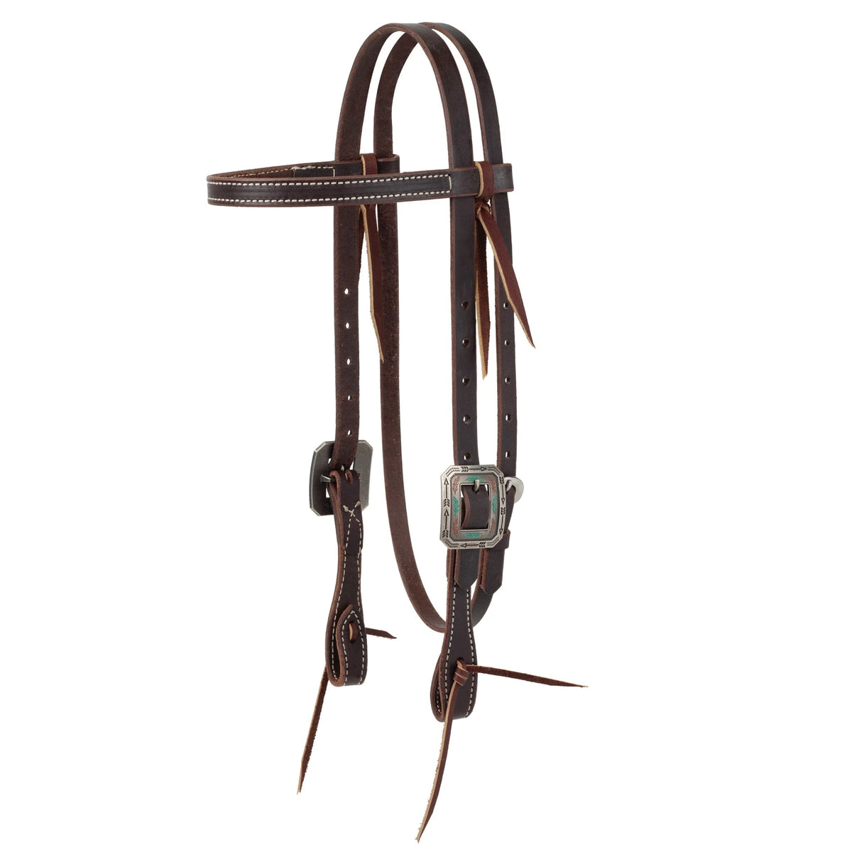 Weaver Leather Western Havana Brown Bridle Leather Headstall
