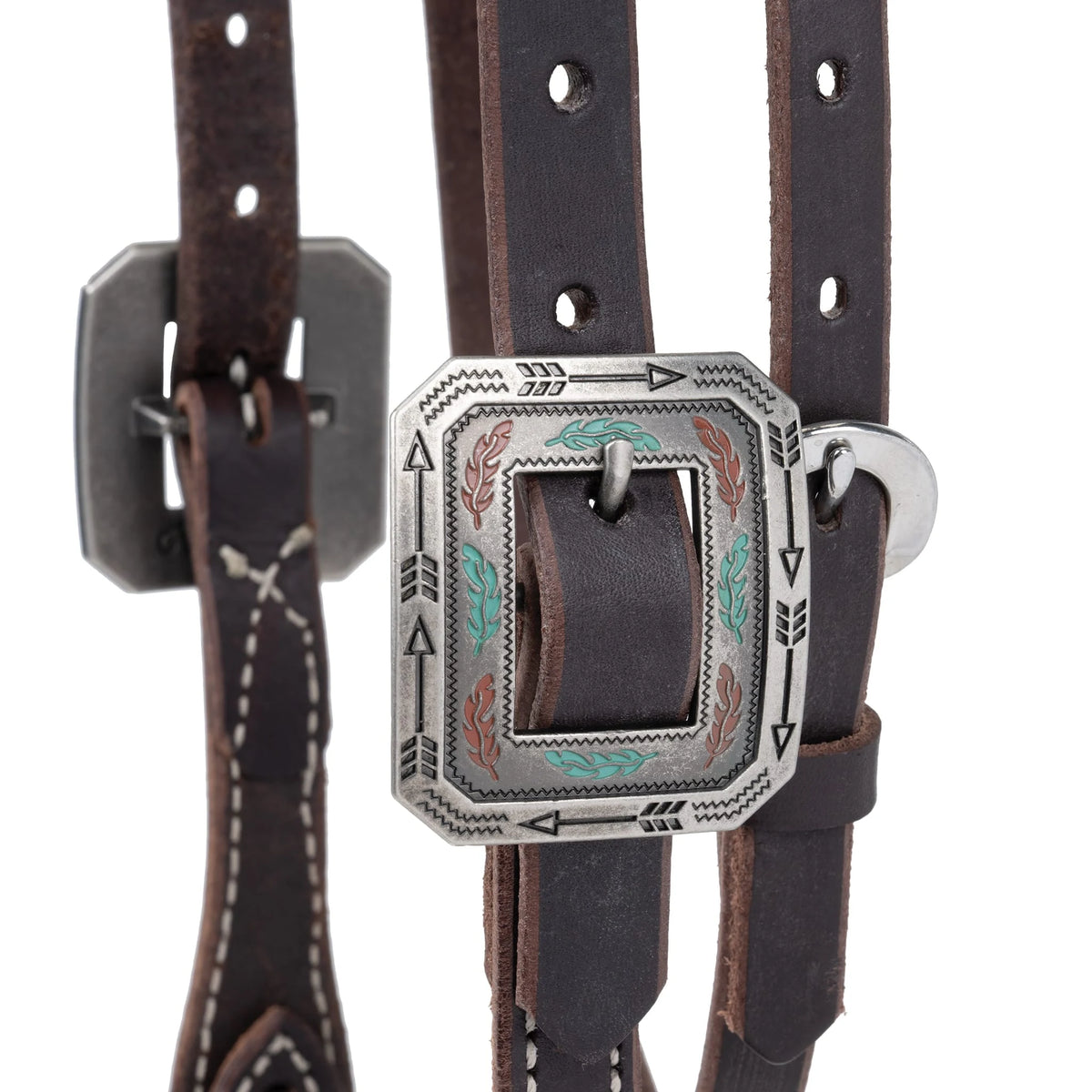 Weaver Leather Western Havana Brown Bridle Leather Headstall