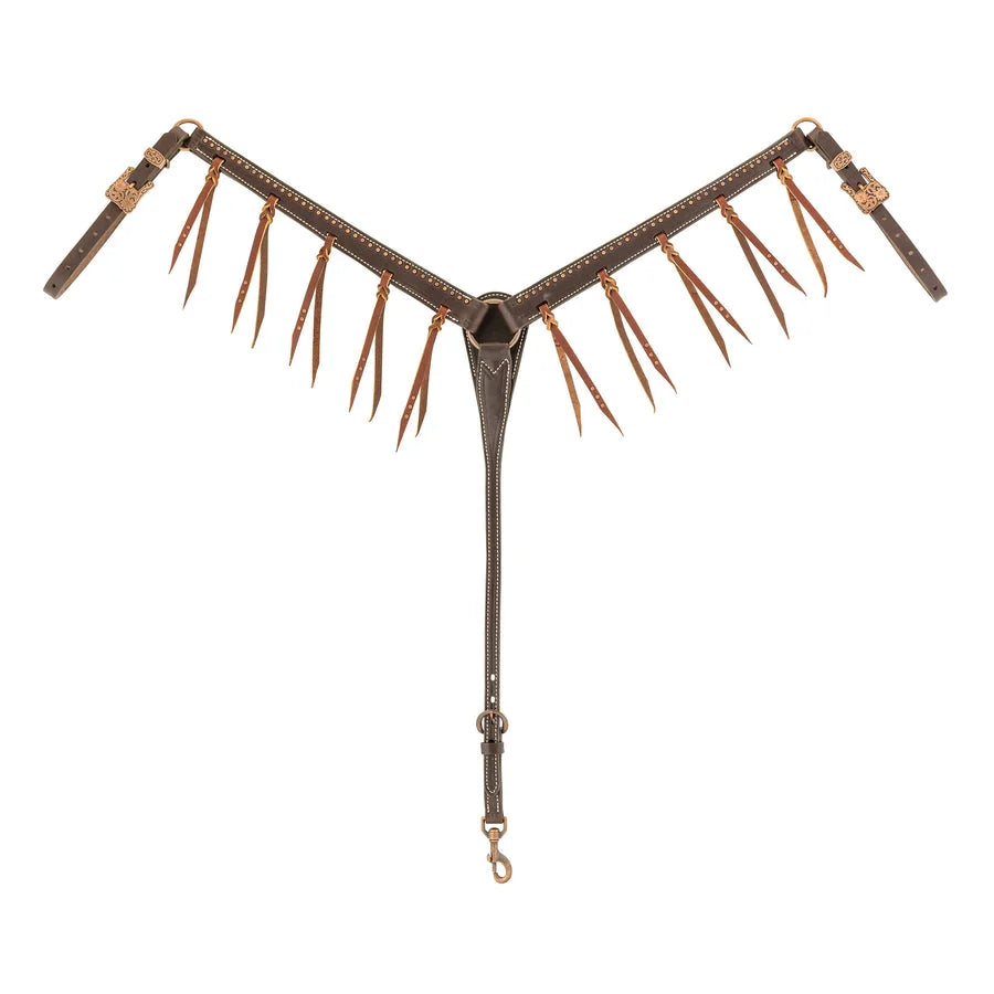 Weaver Leather Western Outlaw Tapered Breast Collar - Heavyweight Harness Leather