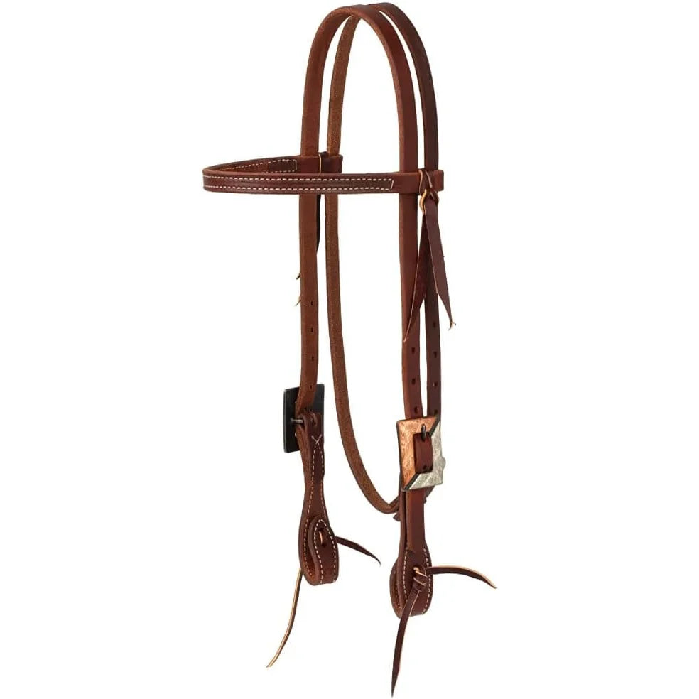 Weaver Leather Work Tack Browband Headstall - Durable Heavy-Duty Harness Leather Bridle