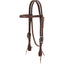 Weaver Leather Work Tack Browband Headstall - Durable Heavy Duty Harness Leather - Horse Size