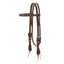 Weaver Leather Work Tack Browband Headstall - Durable Heavy Duty Harness Leather - Horse Size