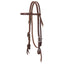 Weaver Leather Work Tack Browband Headstall - Durable Heavy Duty Harness Leather - Horse Size