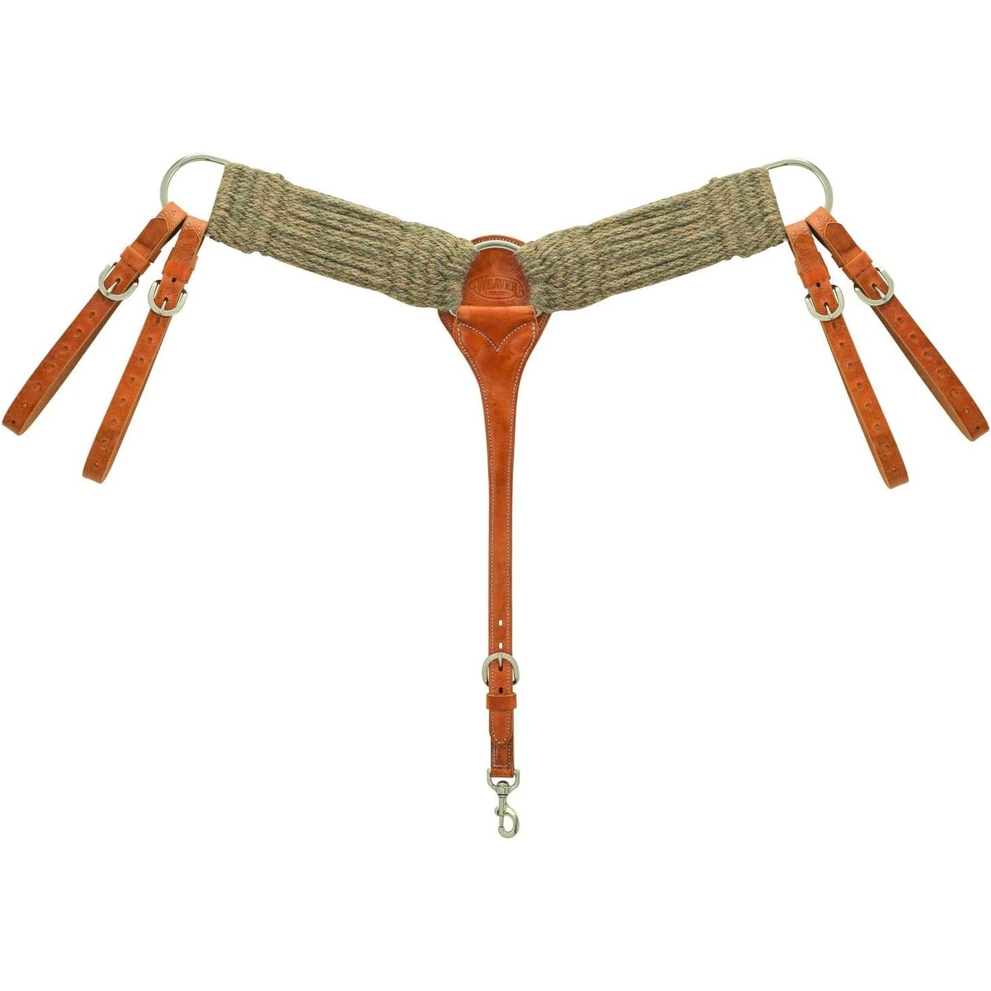 Weaver Leather Woven Alpaca Roper Breast Collar - Rust, 100% Natural Alpaca Fiber