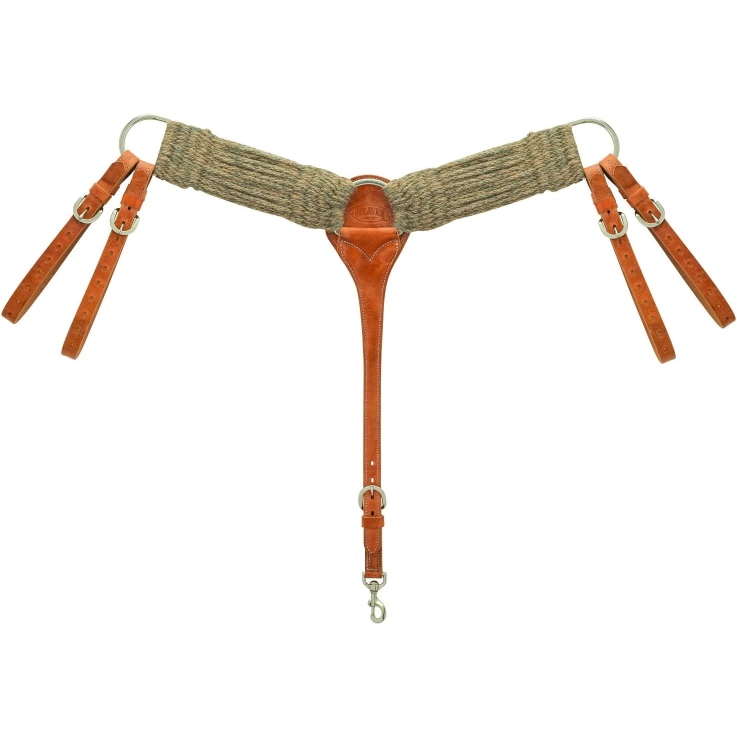 Weaver Leather Woven Alpaca Roper Breast Collar - Rust, 100% Natural Alpaca Fiber