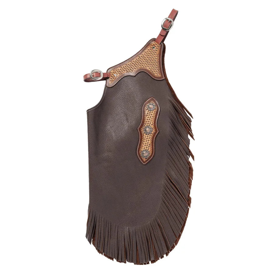 Weaver Leather Youth Western Leather Chinks - Brown, Durable Ranch Riding Gear for Young Riders