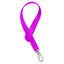 Vibrant magenta Weaver Nylon Bucket Strap designed for secure barn organization. Features heavy-duty purple nylon webbing with reinforced box-and-X stitching for lasting durability. A sturdy silver metal swivel snap hook allows for easy attachment to buckets and stalls. Ideal for hanging water buckets, feed tubs, and horse supplies in any stable or trailer. High-quality horse equipment that adds a pop of color and efficiency to your equestrian gear.