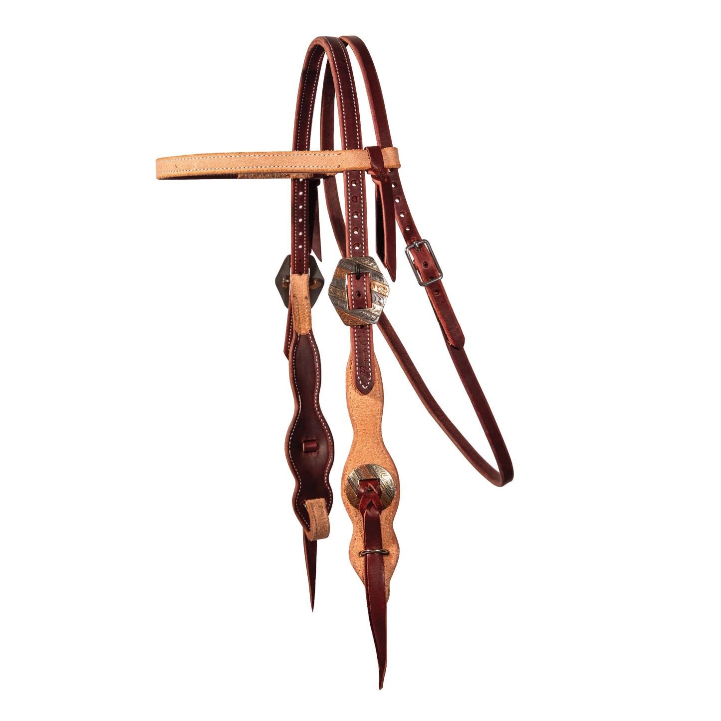 Professional's Choice Western Quick Change Tassel Browband Horse Headstall - Horse Size