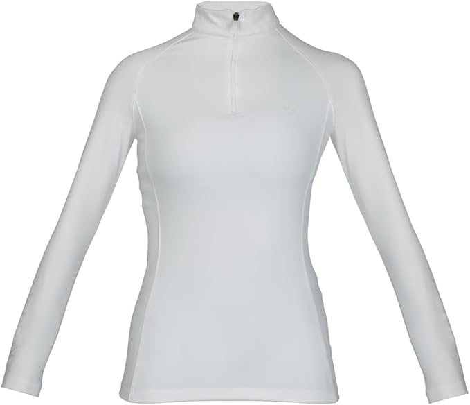 Shires Aubrion Eltar Women’s Long Sleeve Equestrian Base Layer Riding Top - XS - 1/4 Zip Moisture Wicking