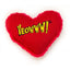 Red heart toy filled with catnip - hooves and paws