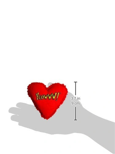 Size of heart toy filled with catnip: 9cm or 3.7inch 