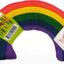 Colorful rainbow-shaped toy catnip - Hooves and Paws