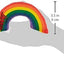 Hand holding a rainbow-shaped  toy from Yeowww 