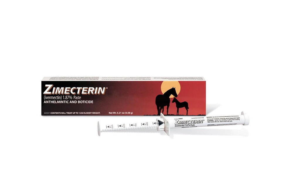 Merial Zimecterin Dewormer Wormer Paste for Horses - Hooves and Paws