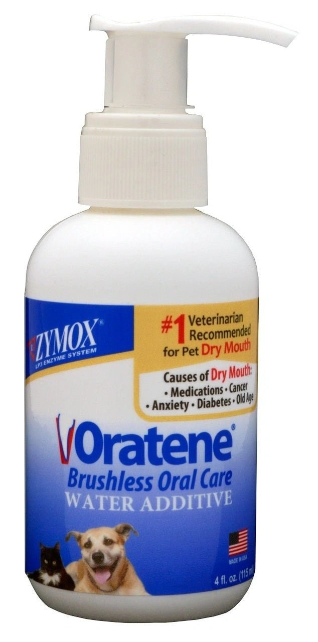 Zymox Oratene Biotene Drinking Water Additive Dental Care Pet Dog 4 oz Bottle - Hooves and Paws
