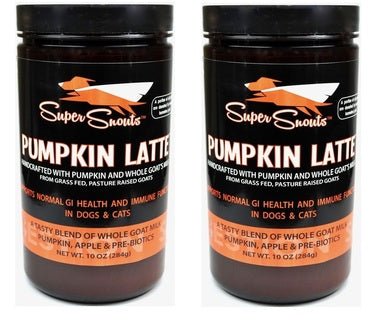 Diggin Your Dog Super Snouts Pumpkin Latte Digestive Health w/ Pre - biotic 10oz 2 Pack - Hooves and Paws