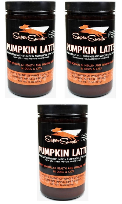 Diggin Your Dog Super Snouts Pumpkin Latte Digestive Health w/ Pre - biotic 10oz 3 Pack - Hooves and Paws