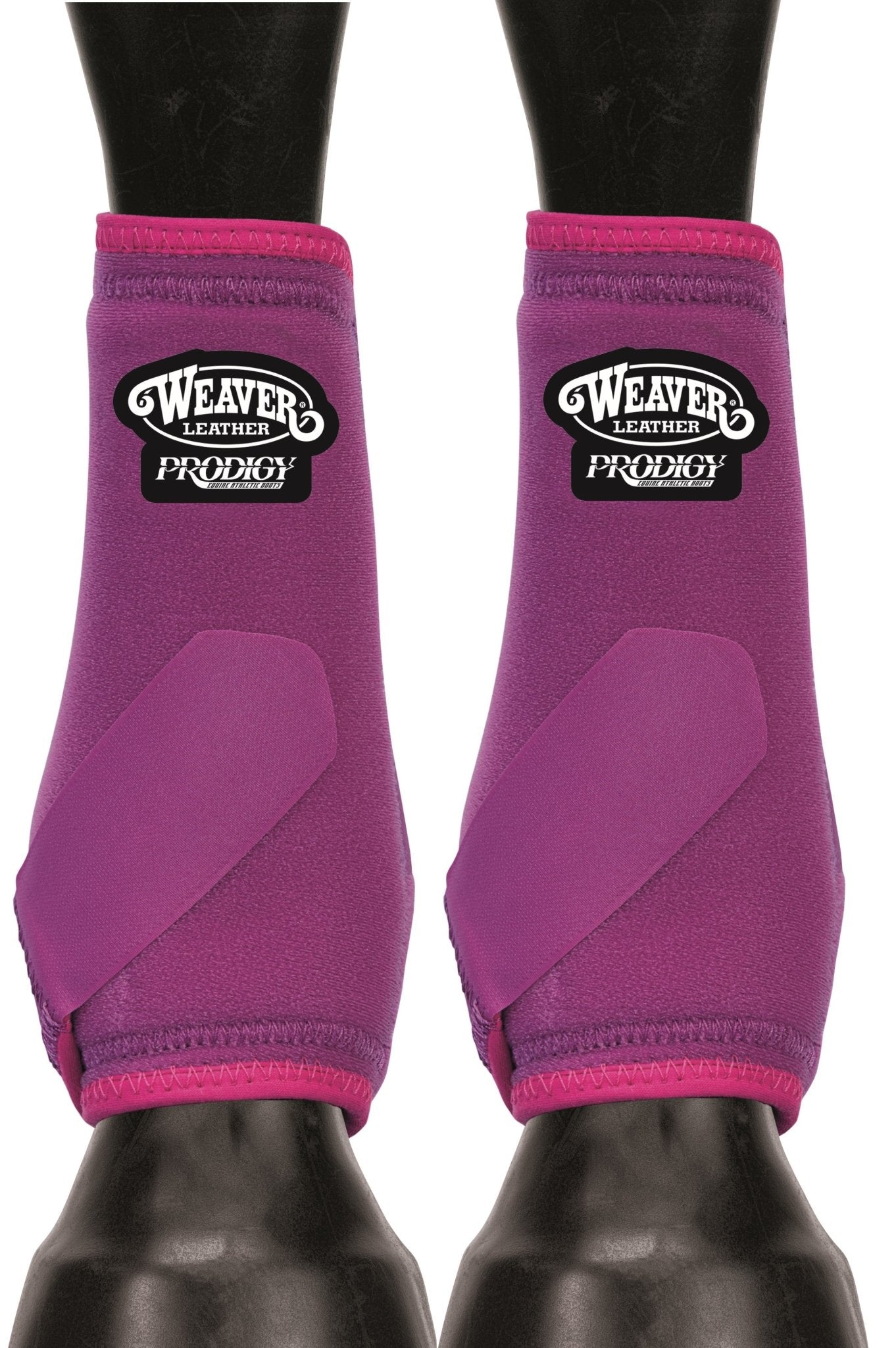 Weaver Leather Horse Equine Original Prodigy Performance Athletic SMB Boots Front 2 Pack - Hooves and Paws