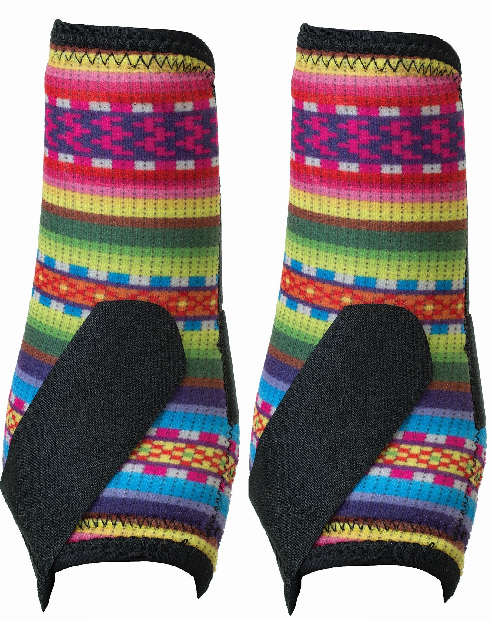 Weaver Leather Horse Equine Original Prodigy Performance Athletic SMB Boots Front 2 Pack - Hooves and Paws