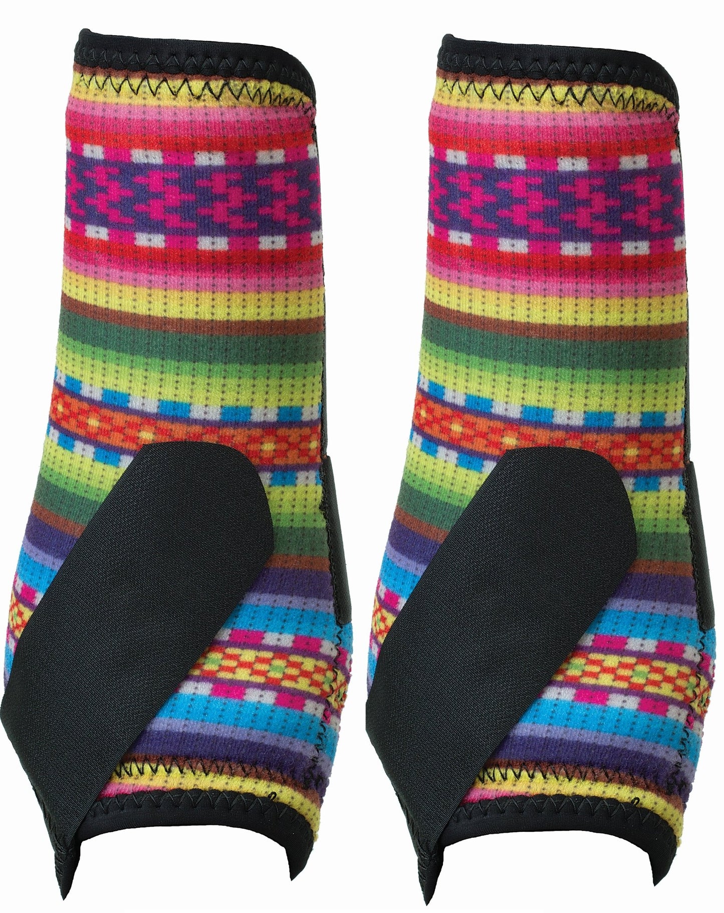 Weaver Leather Horse Equine Original Prodigy Performance Athletic SMB Boots Front 2 Pack - Hooves and Paws