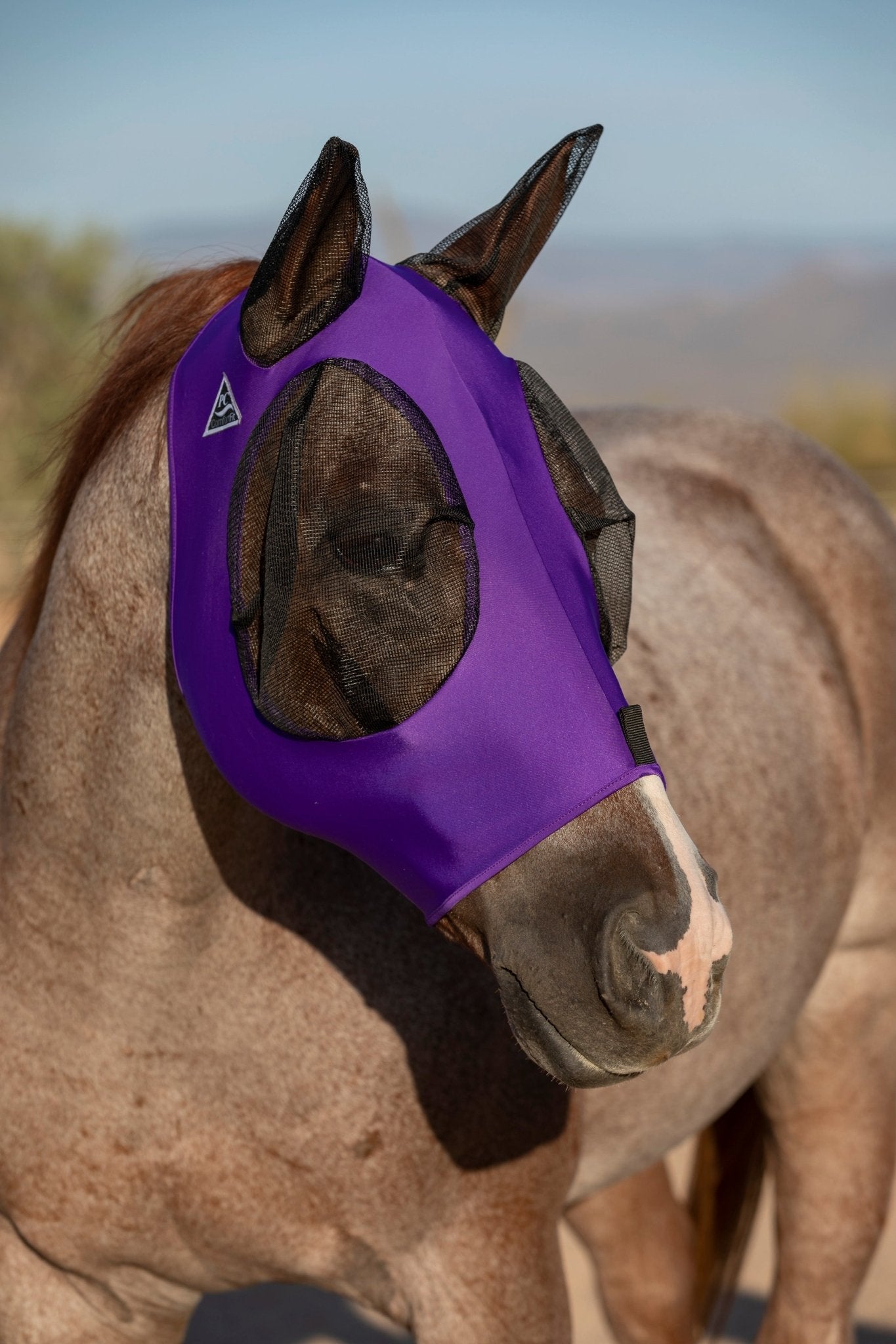 Professional's Choice Comfort Fit Horse Lycra Fly Mask with Ears All Sizes - Hooves and Paws