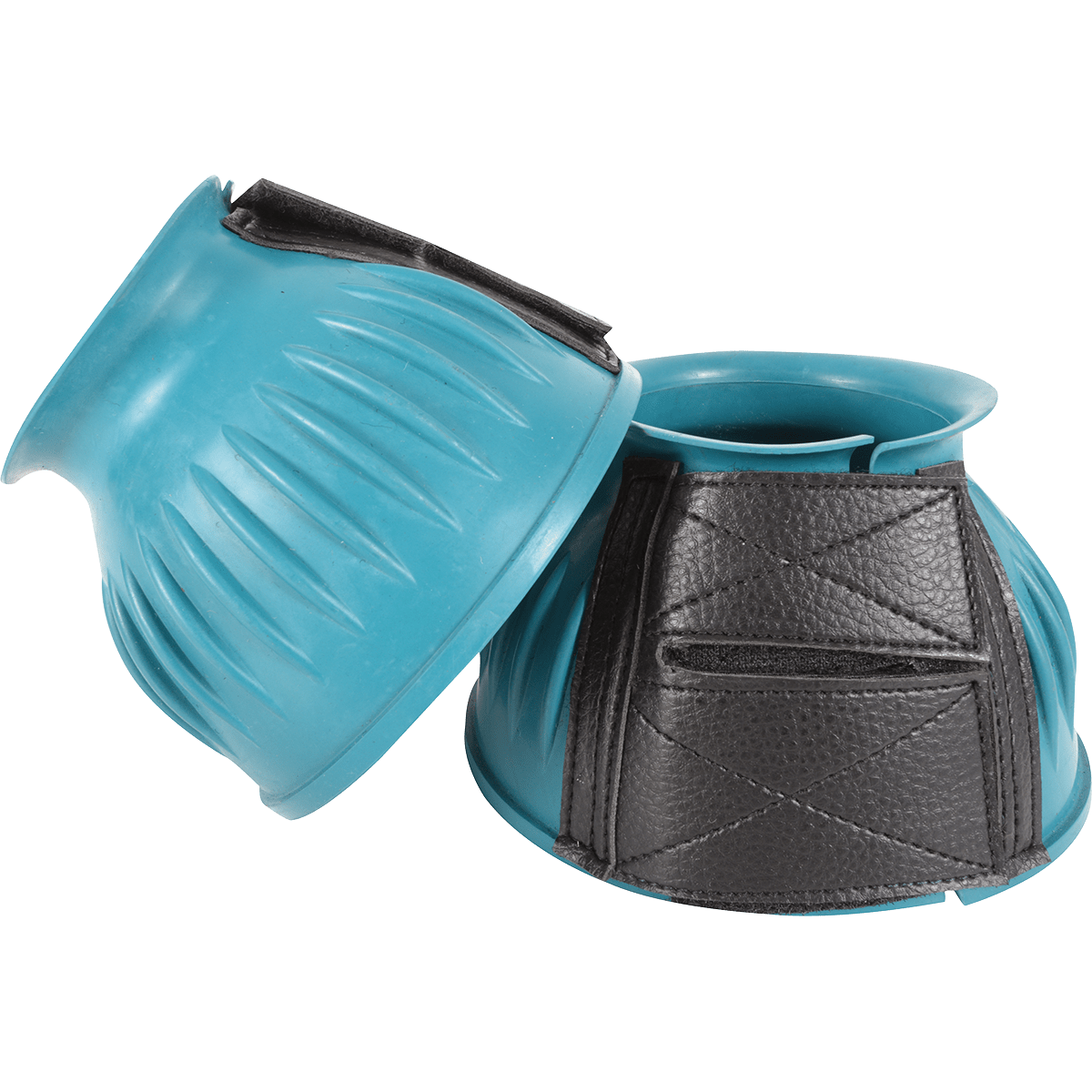 Cashel Heavy Duty Durable Colorful Equine Horse Rubber Bell Boots Black Blue Red or Teal - Hooves and Paws