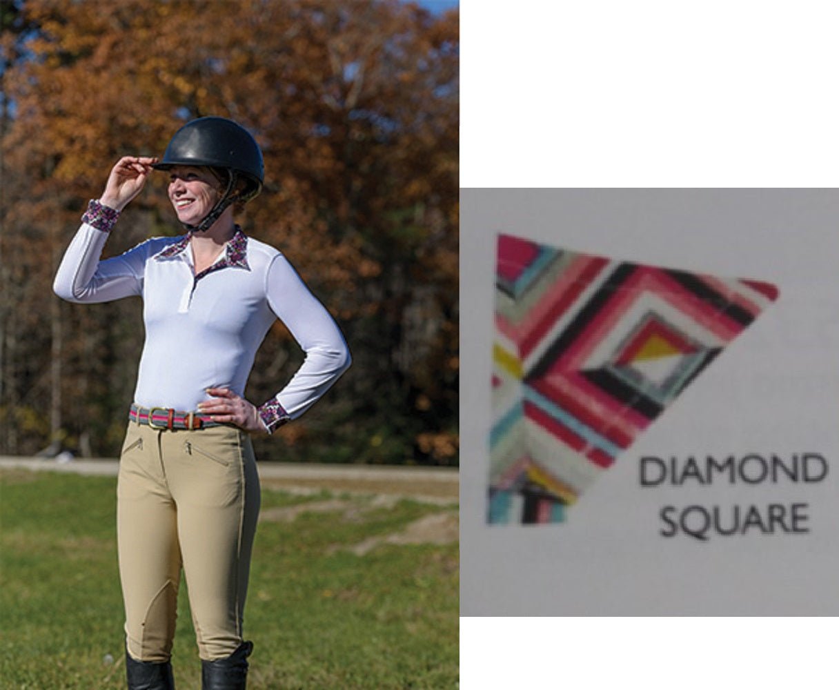 Shires Equestrian Style Show Shirt Long Sleeve Performance Wear Stretch Fabric 87896 - Hooves and Paws