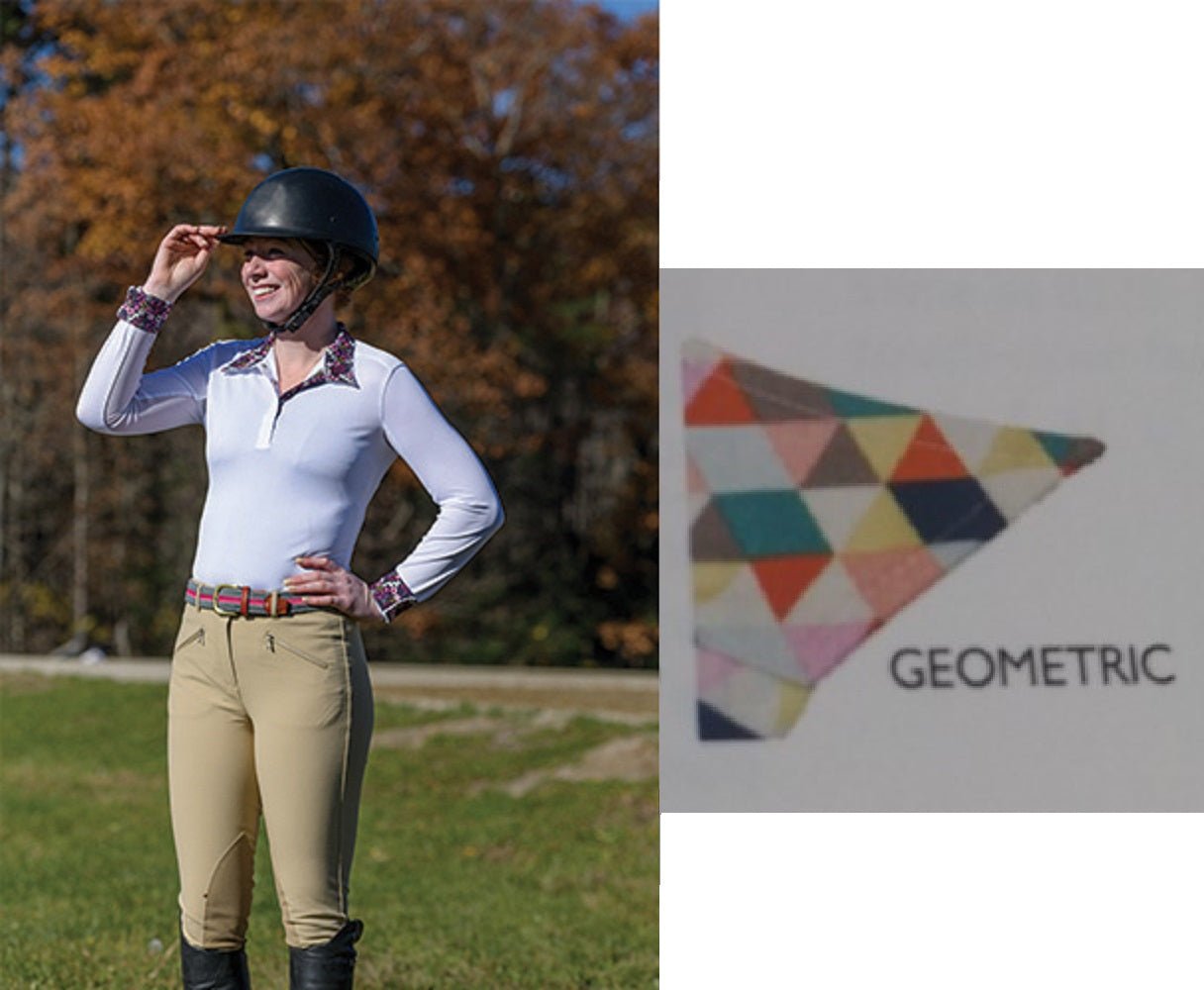 Shires Equestrian Style Show Shirt Long Sleeve Performance Wear Stretch Fabric 87896 - Hooves and Paws