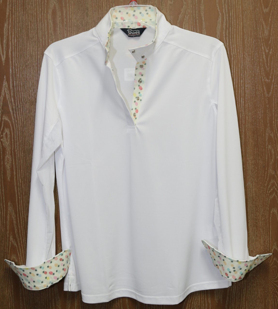 Shires Equestrian Style Show Shirt Long Sleeve Performance Wear Stretch Fabric 87896 - Hooves and Paws