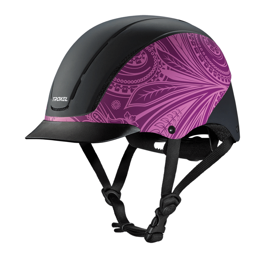 Troxel Low Profile Western Safety Riding Helmet Spirit - Hooves and Paws