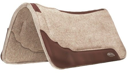 Weaver Leather Synergy Contoured Wool Blend Felt Performance Saddle Pad - Hooves and Paws