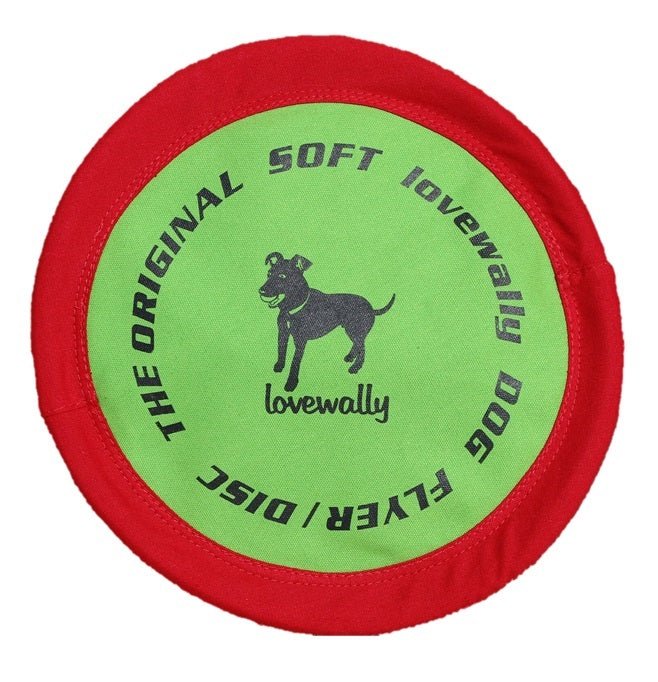 LoveWally The Original Soft Bite Floppy Disc Flyer Outdoor Adventure Gear Dog Toy - Hooves and Paws