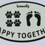 LoveWally Dog Lover Magnet For Your Car Truck Or Fridge - Hooves and Paws