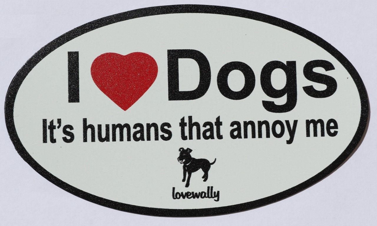 LoveWally Dog Lover Magnet For Your Car Truck Or Fridge - Hooves and Paws