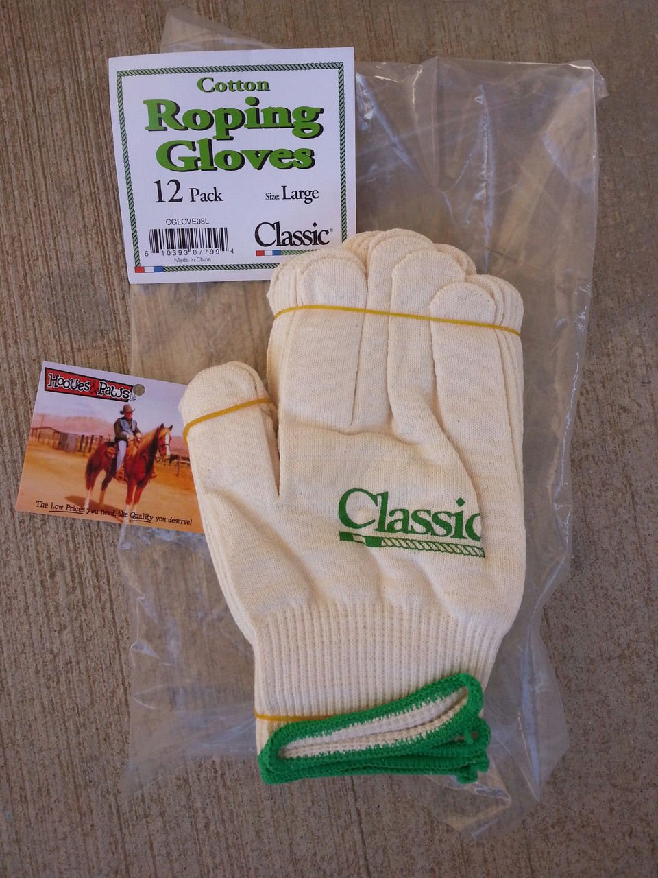 Classic Equine Classic Roping Glove 08 12 Pack - Hooves and Paws