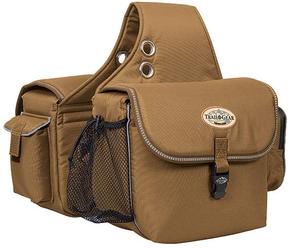 Weaver Leather Trail Gear Horse Equine Saddle Bag - Hooves and Paws