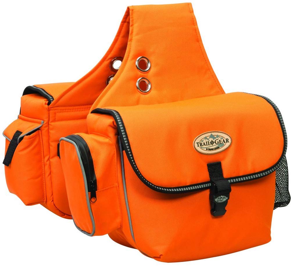 Weaver Leather Trail Gear Horse Equine Saddle Bag - Hooves and Paws