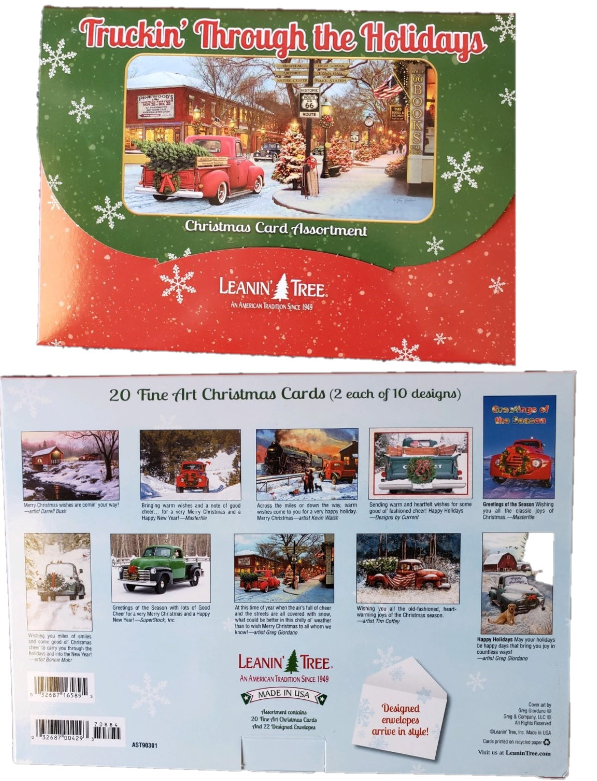 Leanin Tree Christmas 20 Card Box Set