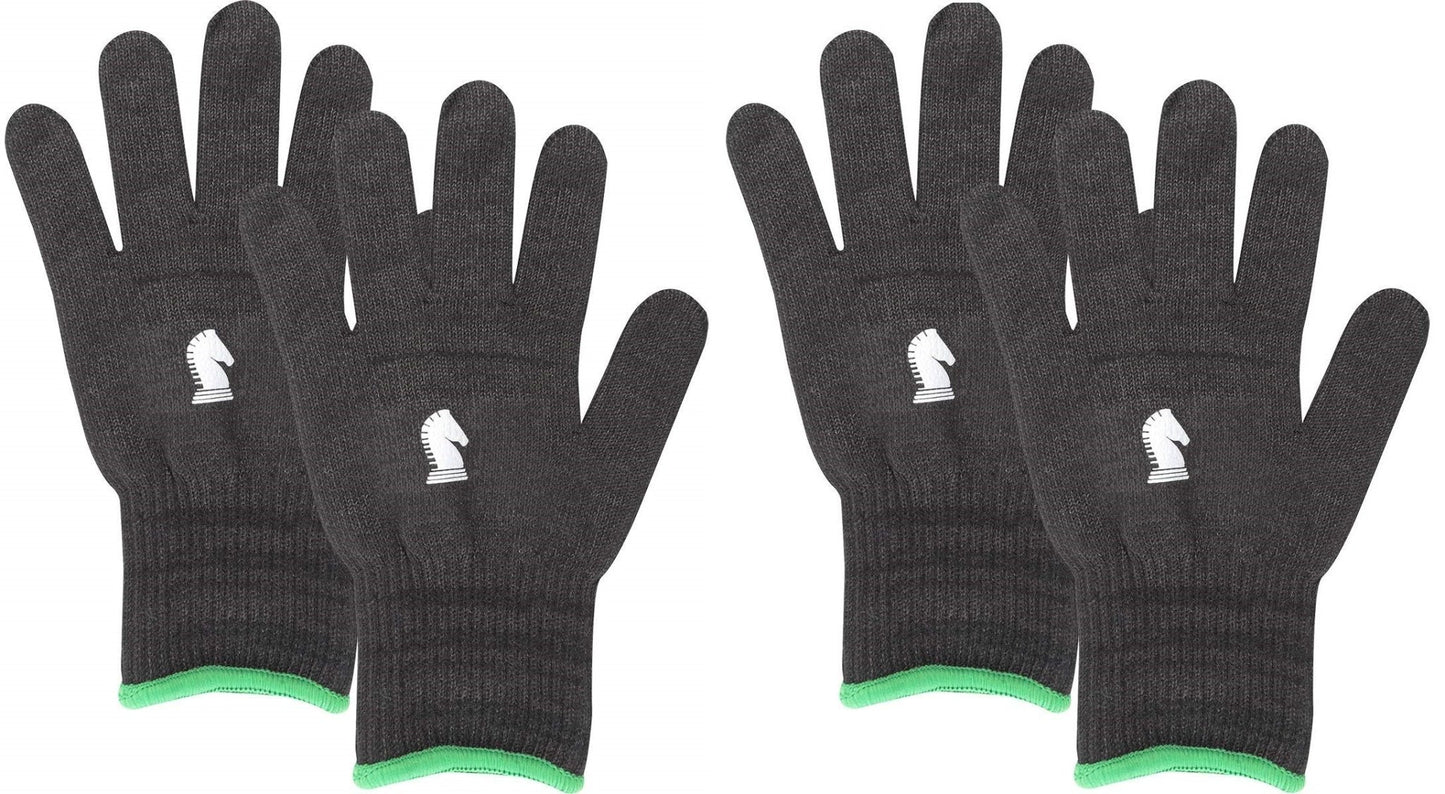 Classic Equine Barn Pair of Insulated Gloves Horse Black Glove - Hooves and Paws