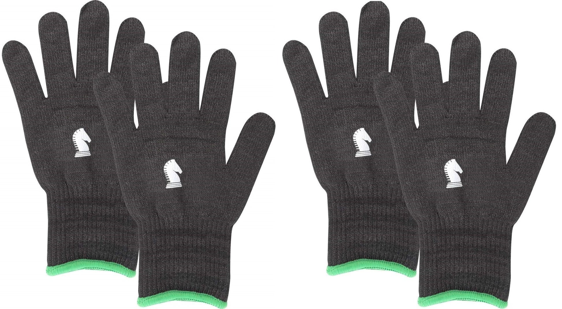Classic Equine Barn Pair of Insulated Gloves Horse Black Glove - Hooves and Paws
