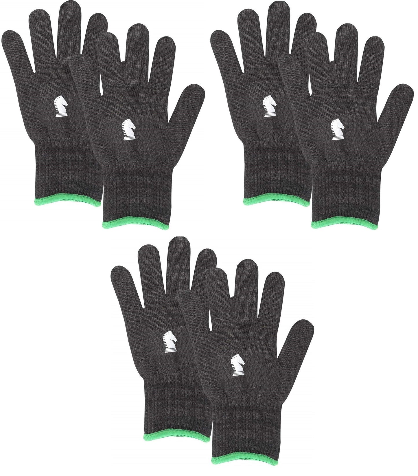 Classic Equine Barn Pair of Insulated Gloves Horse Black Glove - Hooves and Paws