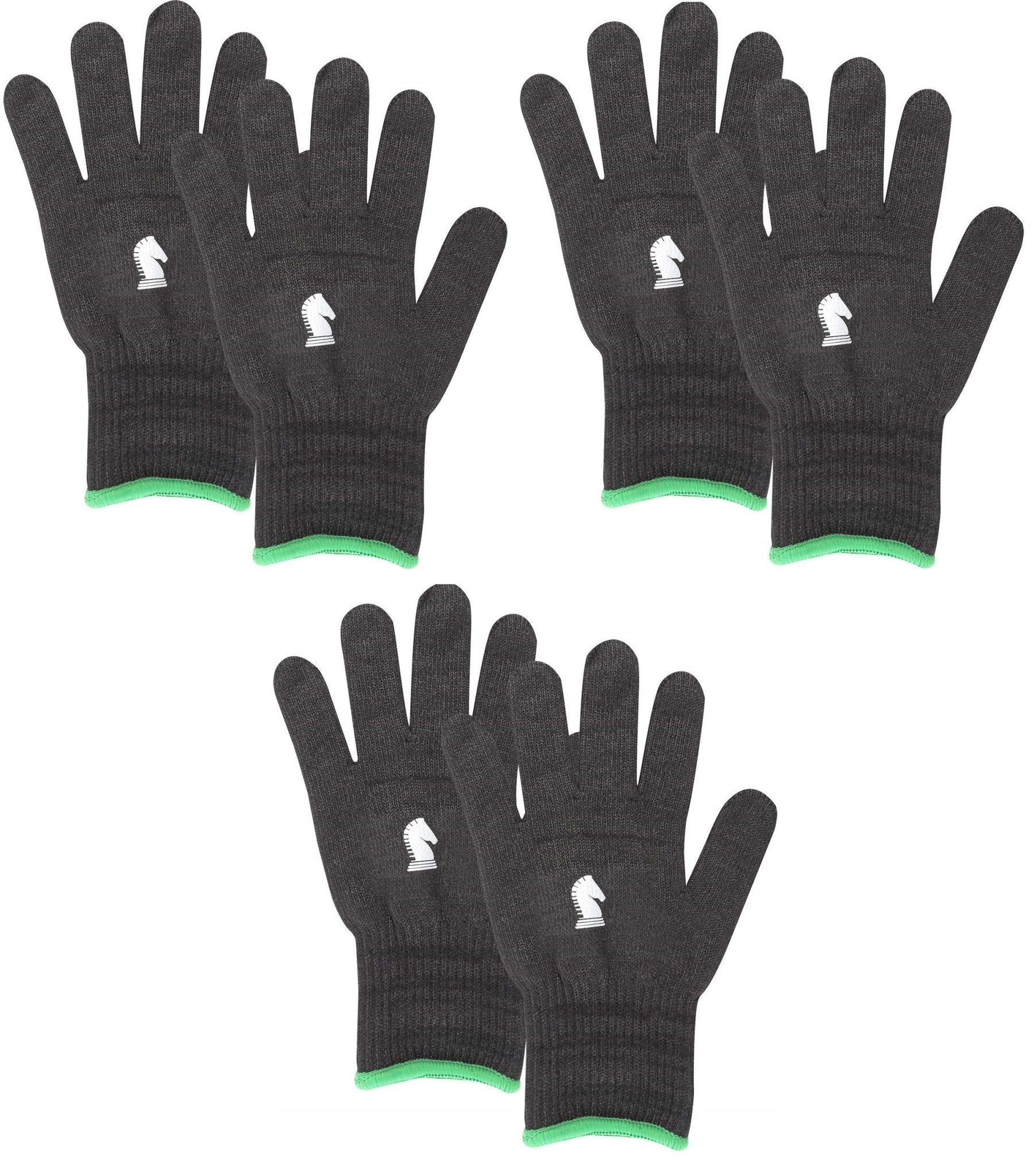 Classic Equine Barn Pair of Insulated Gloves Horse Black Glove - Hooves and Paws