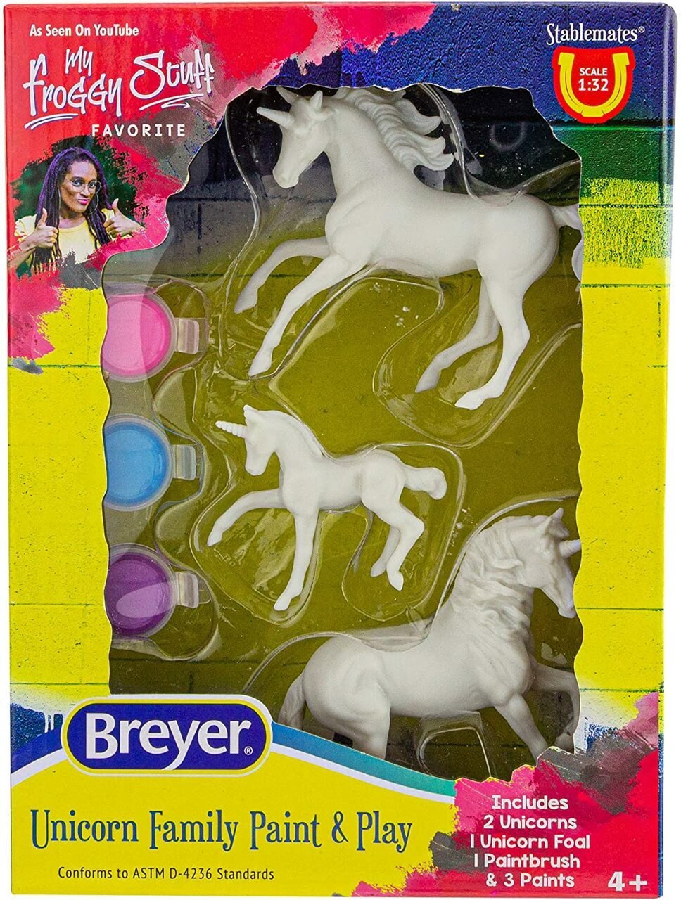 Breyer Horses Stablemate Series Unicorn Family Paint & Play Set 4262 - Hooves and Paws