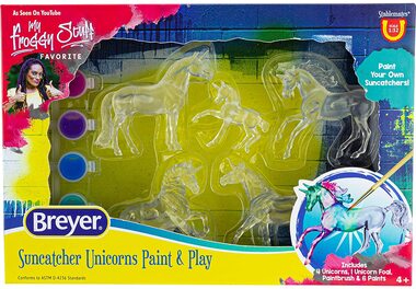 Breyer Horses Stablemates Series Suncatcher Unicorn Paint & Play Set Horse #4238