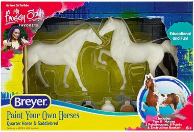 Breyer Horses Paint Your Own Quarter Horse and Saddlebred Paint & Play Set #4260